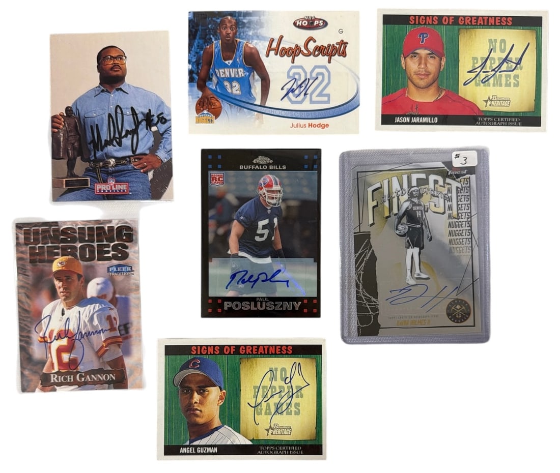 Sport Trading Card Collection: AUTHENTICATION HAS NOT BEEN PERFORMED TO GUARANTEE VERIFICATION | All purchases are made at the buyers discretion