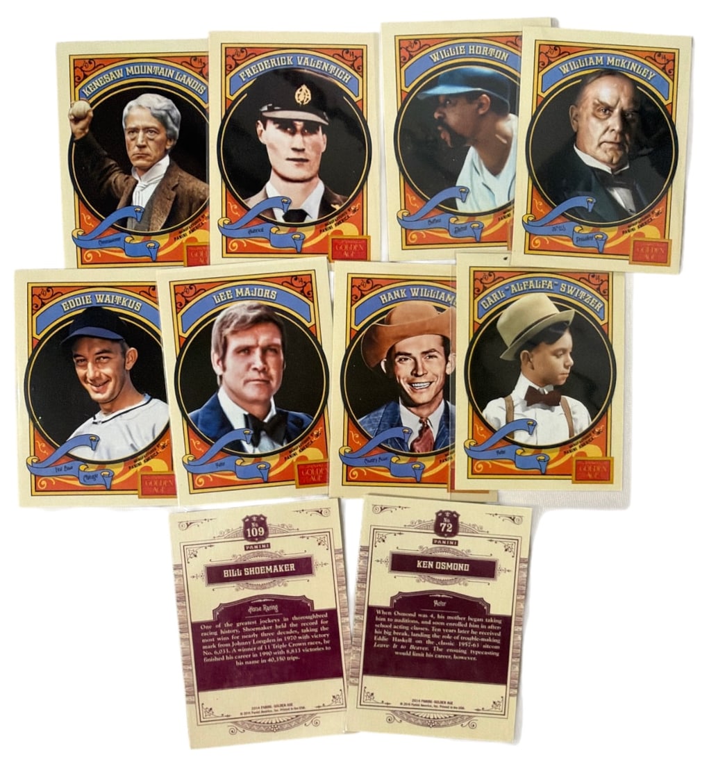 2014 Panini Golden Age Trading Card Collection: AUTHENTICATION HAS NOT BEEN PERFORMED TO GUARANTEE VERIFICATION | All purchases are made at the buyers discretion