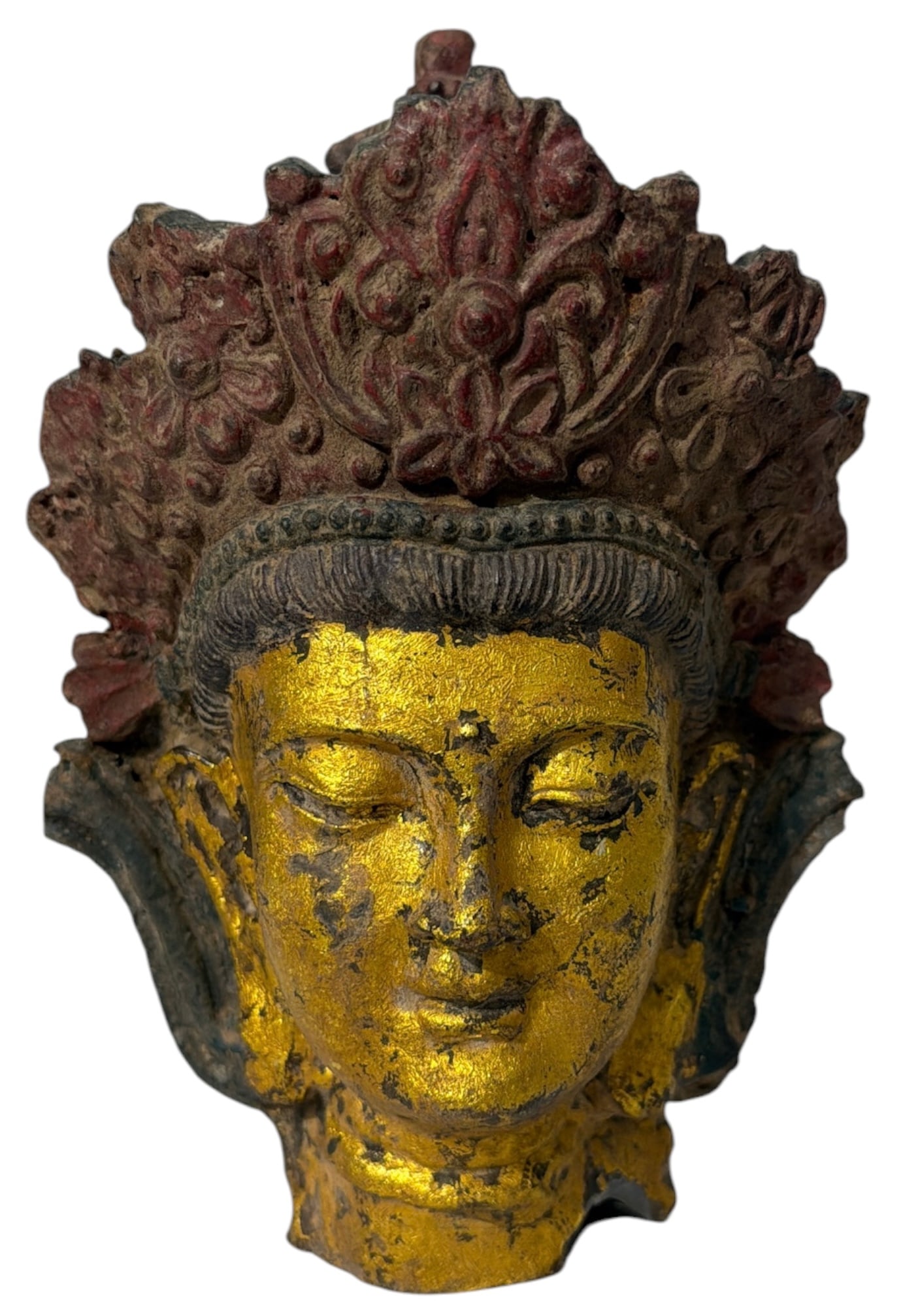 Bodhisattva Head Sculpture: Bodhisattva Head Sculpture