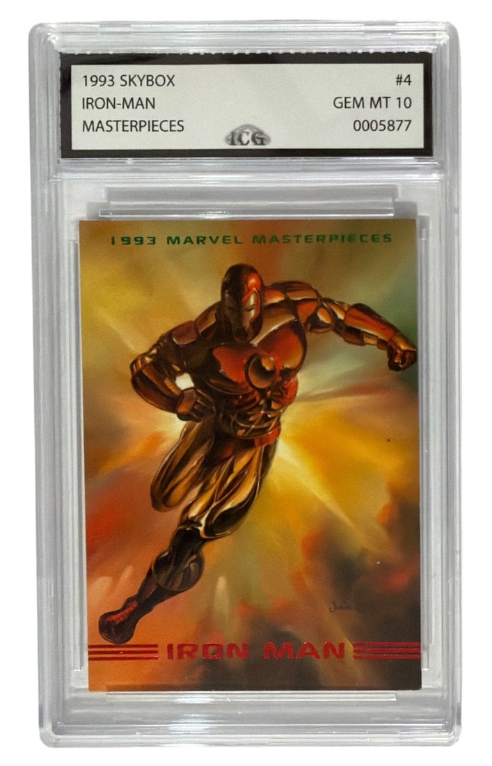 1993 Skybox Masterpieces Iron Man | No. 4 | Graded 10: 1993 Skybox Masterpieces Iron Man | No. 4 | Graded 10