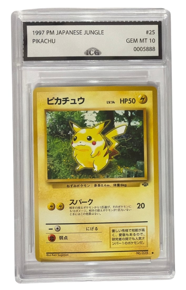 1997 Japanese Pokemon Jungle Set Pikachu | No. 25 | Graded 10 (1 of 2)