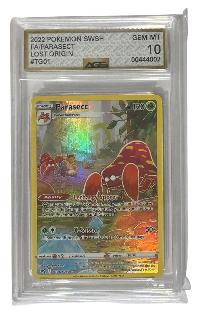 2022 Pokemon Lost Origin Set Parasect | No. TG01 | Graded 10 (1 of 2)