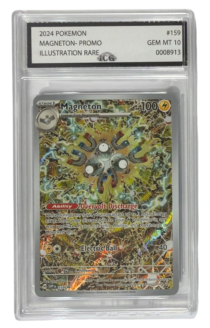 2024 Pokemon Illustration RARE Magneton PROMO | No. 159 | Graded 10 (1 of 2)