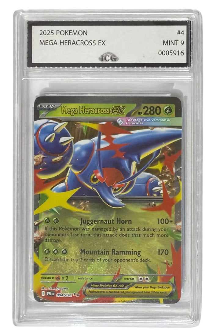 2025 Pokemon Mega Heracross EX | No. 4 | Graded 9 (1 of 2)