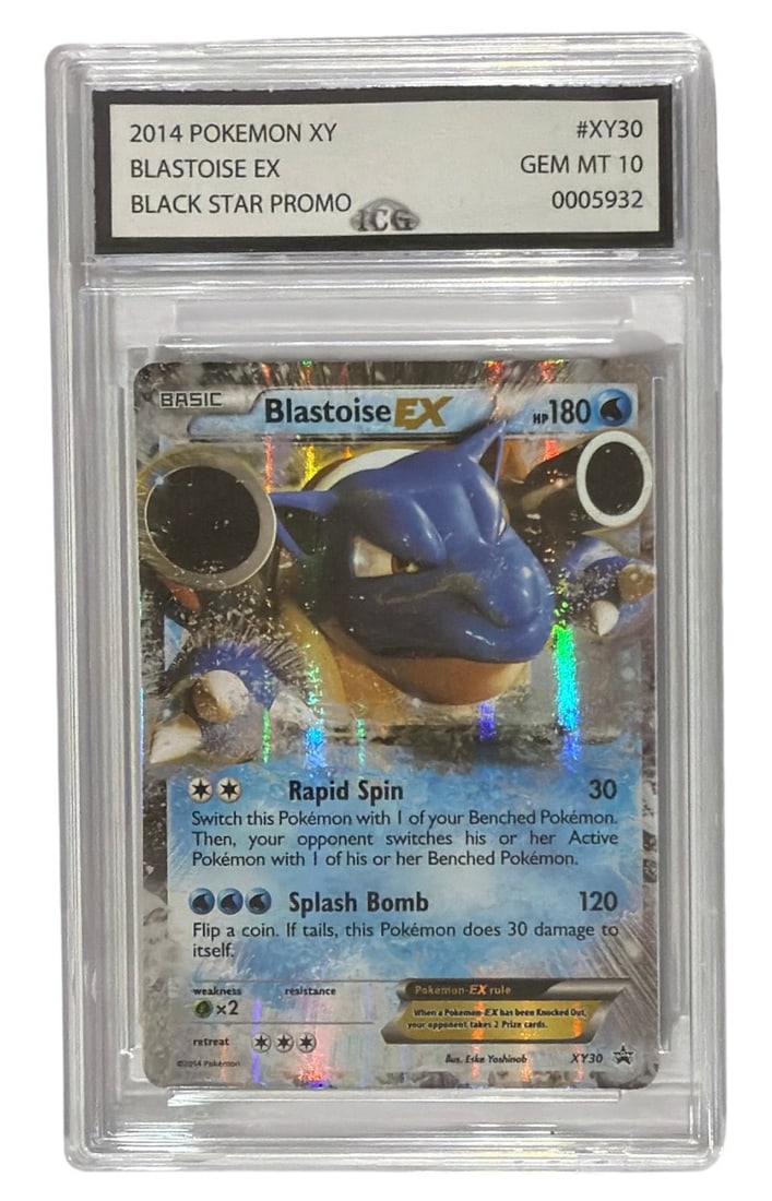 2014 Pokemon XY Black star PROMO Blastoise EX | No. XY30 | Graded 10 (1 of 2)