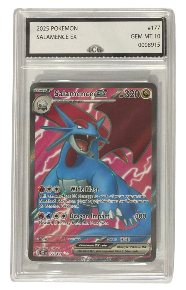 2025 Pokemon Salamence EX | No. 177 | Graded 10 (1 of 2)
