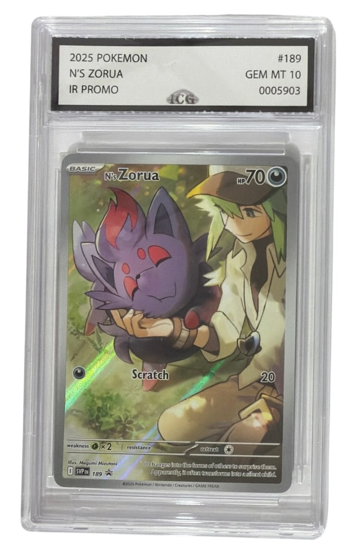 2025 Pokemon Ns Zorus IR PROMO | No. 189 | Graded 10: 2025 Pokemon Ns Zorus IR PROMO | No. 189 | Graded 10