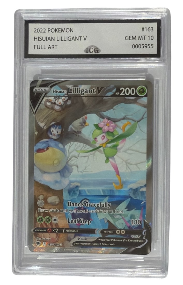 2022 Pokemon FULL ART Hisuian Lilligant V | No. 163 | Graded 10 (1 of 2)