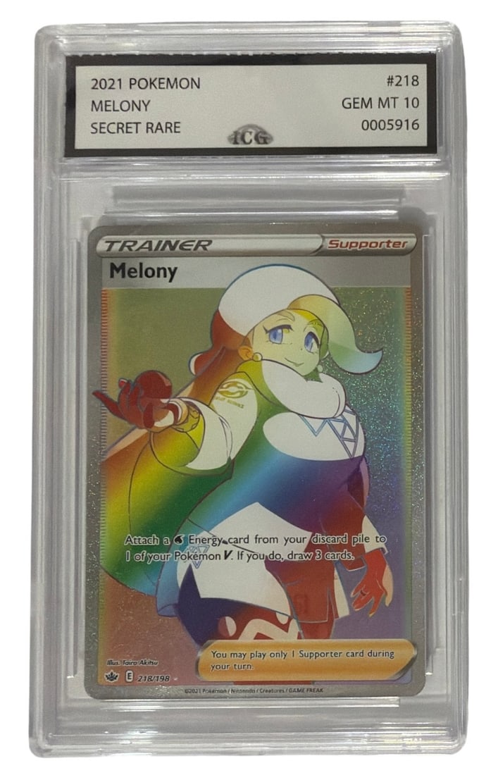 2021 Pokemon Melony Secret RARE | No. 218 | Graded 10 (1 of 2)
