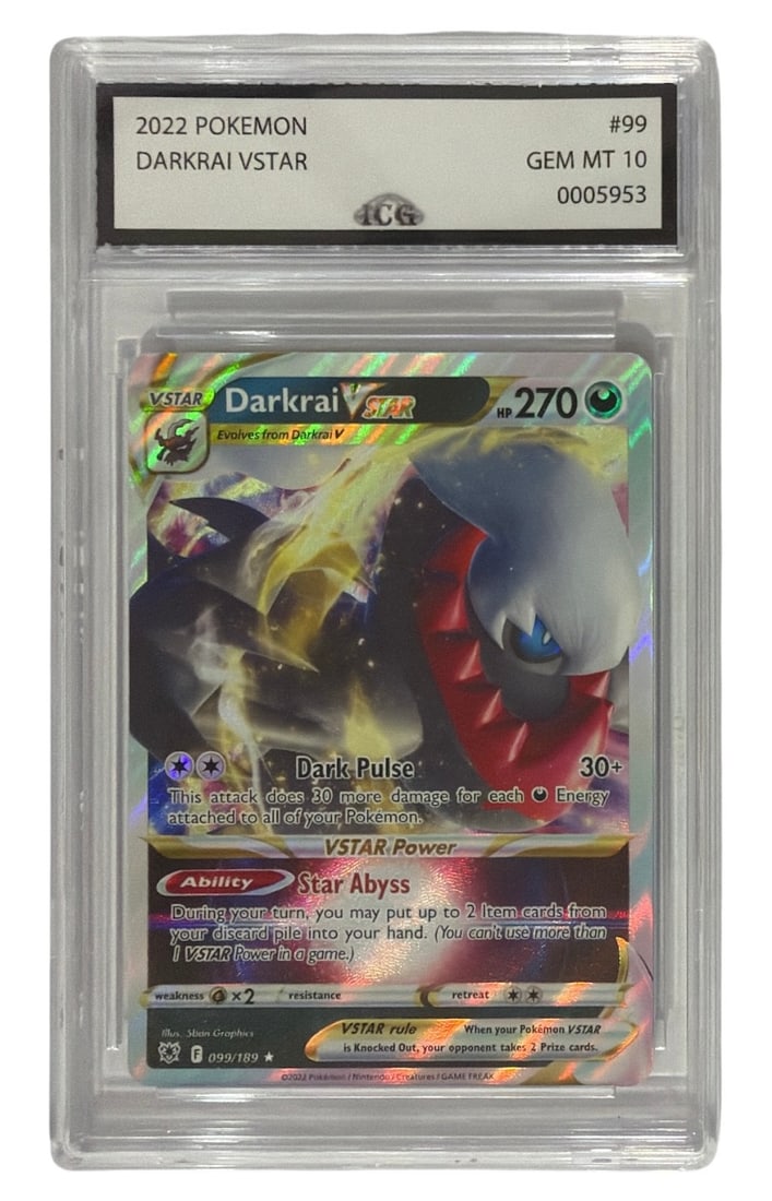 2022 Pokemon Darkrai V Star | No. 99 | Graded 10 (1 of 2)