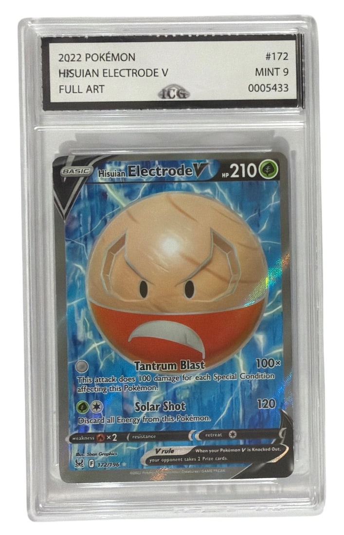 2022 Pokemon The Lost Origin Set Hisuian Electrode V Full Art | No. 172 | Graded 9 (1 of 2)