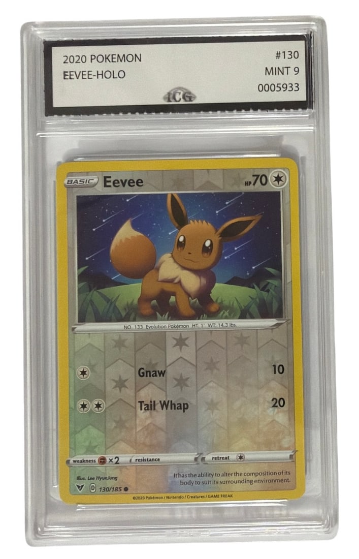 2020 Pokemon The Vivid Voltage Expansion Eevee HOLO | No. 130 | Graded 9 (1 of 2)