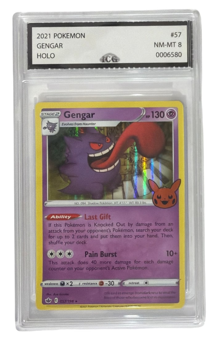 2021 Pokemon The Halloween Trick or Trade Set Gengar | No. 57 | Graded 8: 2021 Pokemon The Halloween Trick or Trade Set Gengar | No. 57 | Graded 8