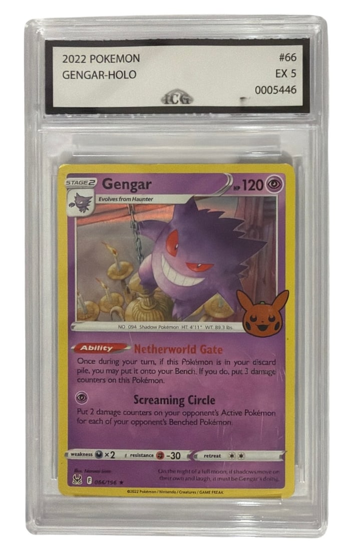 2022 Pokemon The Lost Origin Expansion Gengar | No. 66 | Graded 5 (1 of 2)