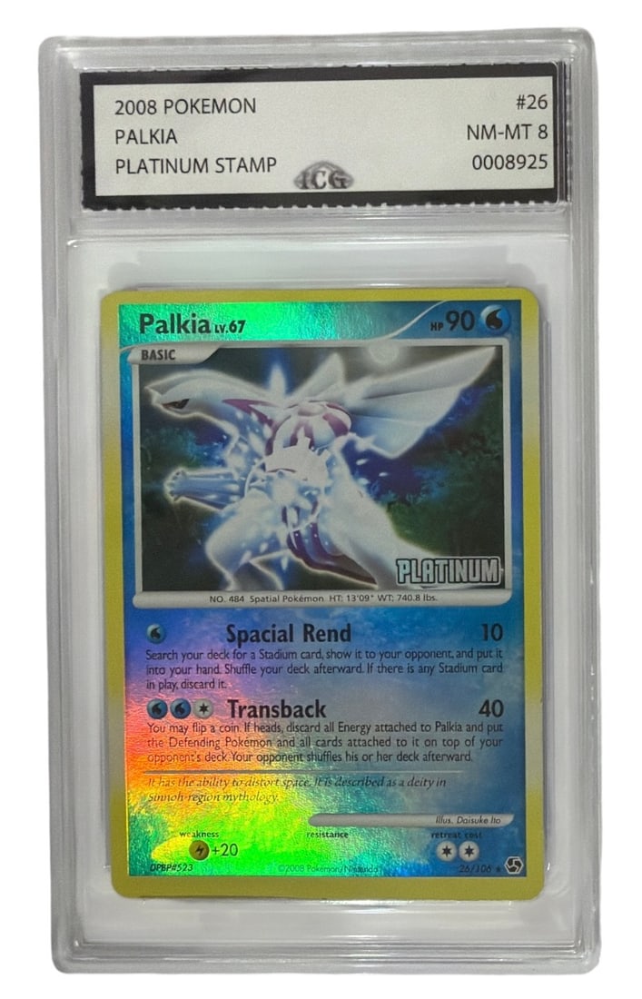 2008 Pokemon Platinum Stamp Palkia | No. 26 | Graded 8 (1 of 2)