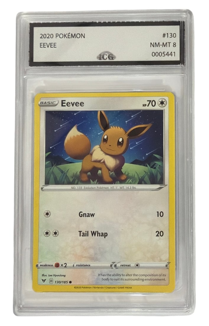 2020 Pokemon TCG Vivid Voltage Eevee | No. 130 | Graded 8: 2020 Pokemon TCG Vivid Voltage Eevee | No. 130 | Graded 8