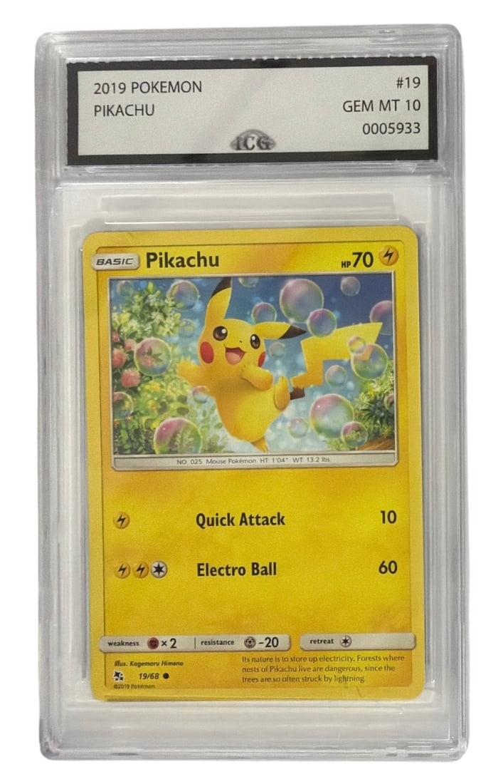 2019 Pokemon Hidden Fates Set Pikachu | No. 19 | Graded 10 (1 of 2)