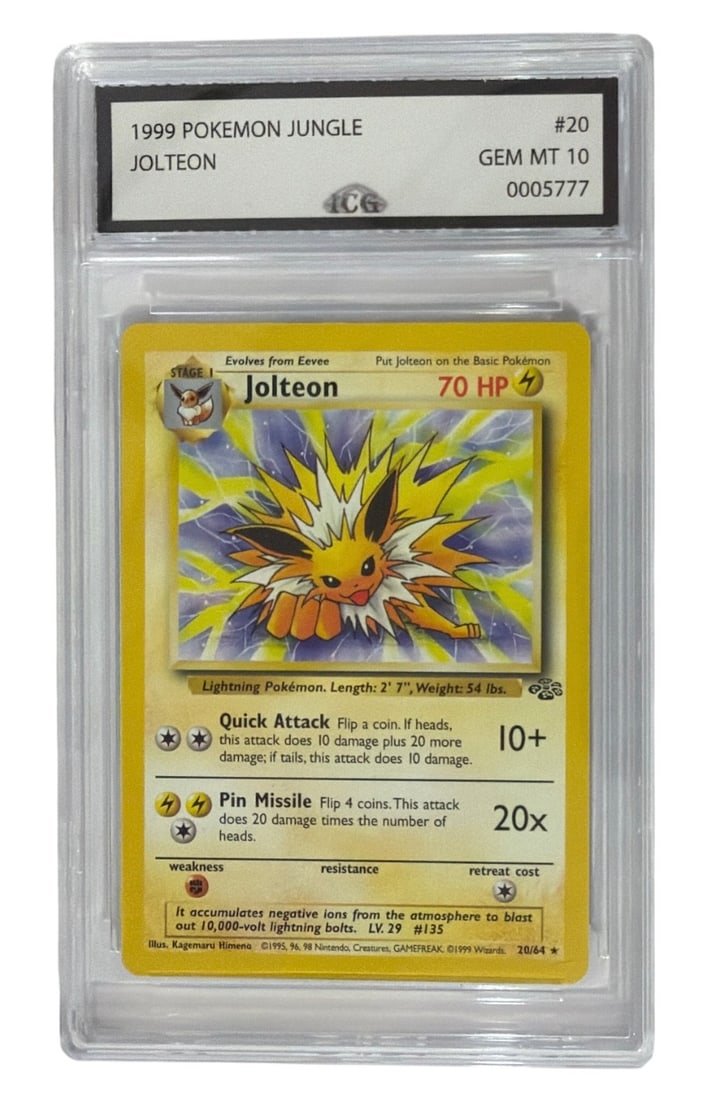 1999 Pokemon Jungle Set Jolteon | No. 20 | Graded 10 (1 of 2)