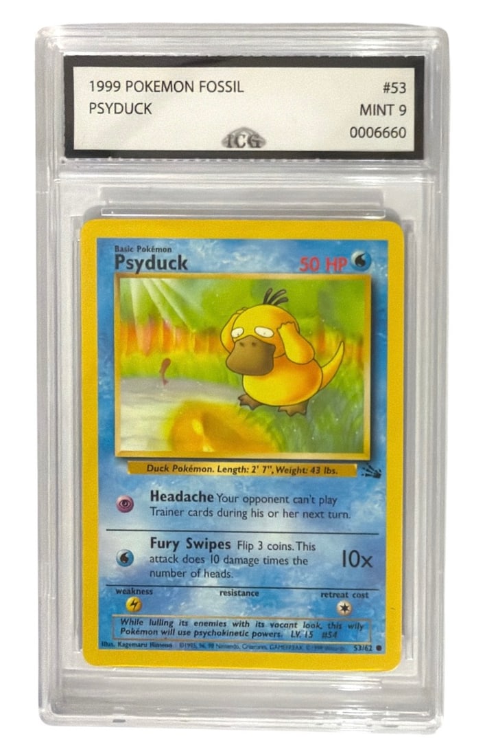 1999 Pokemon Fossil Set Psyduck | No. 53 | Graded 9 (1 of 2)