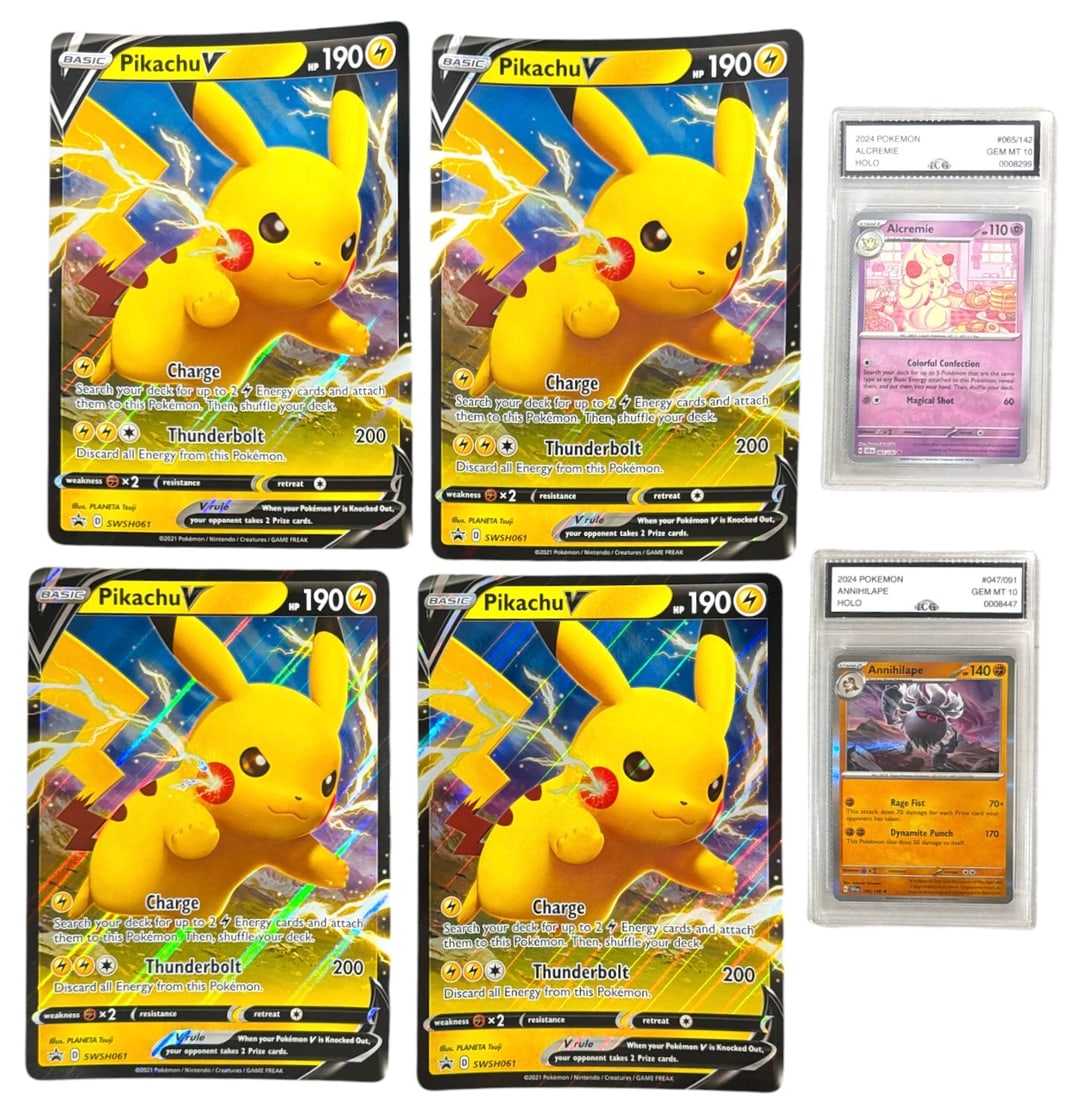 Jumbo Pokemon Trading Card and Graded Pokemon Card Collection (1 of 2)