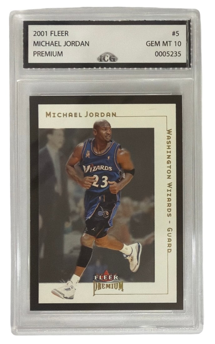 2001 Fleer Premium Michael Jordan | No. 5 | Graded 10 (1 of 2)