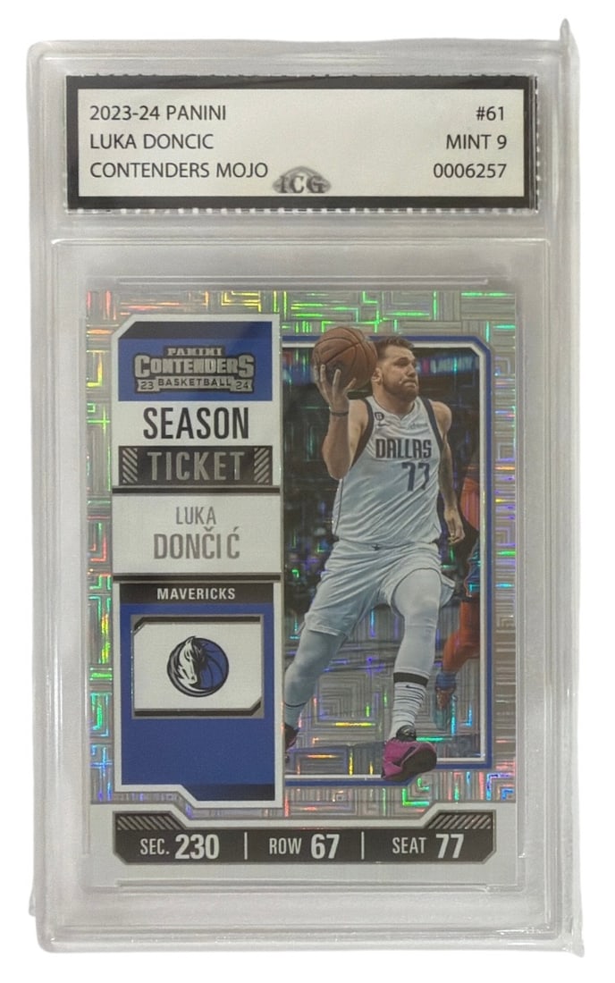 2023 to 24 Panini Contenders MOJO Luka Doncic | No. 61 | Graded 9 (1 of 2)