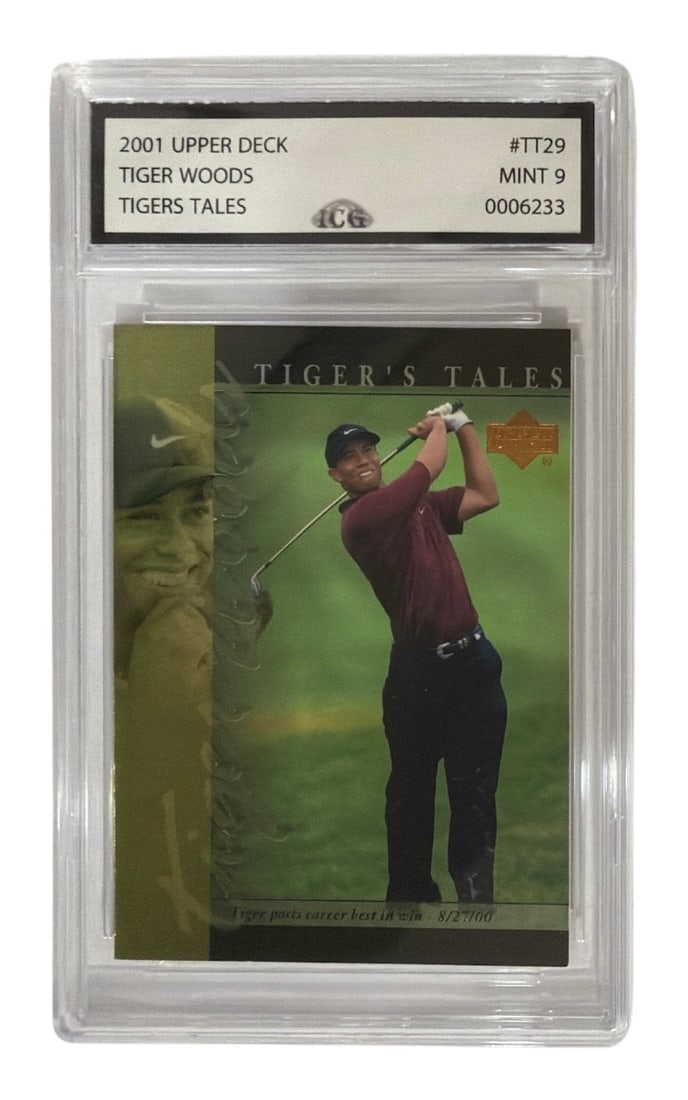 2001 Upper Deck Tigers Tales | Tiger Woods | No. TT29 | Graded 9 (1 of 2)