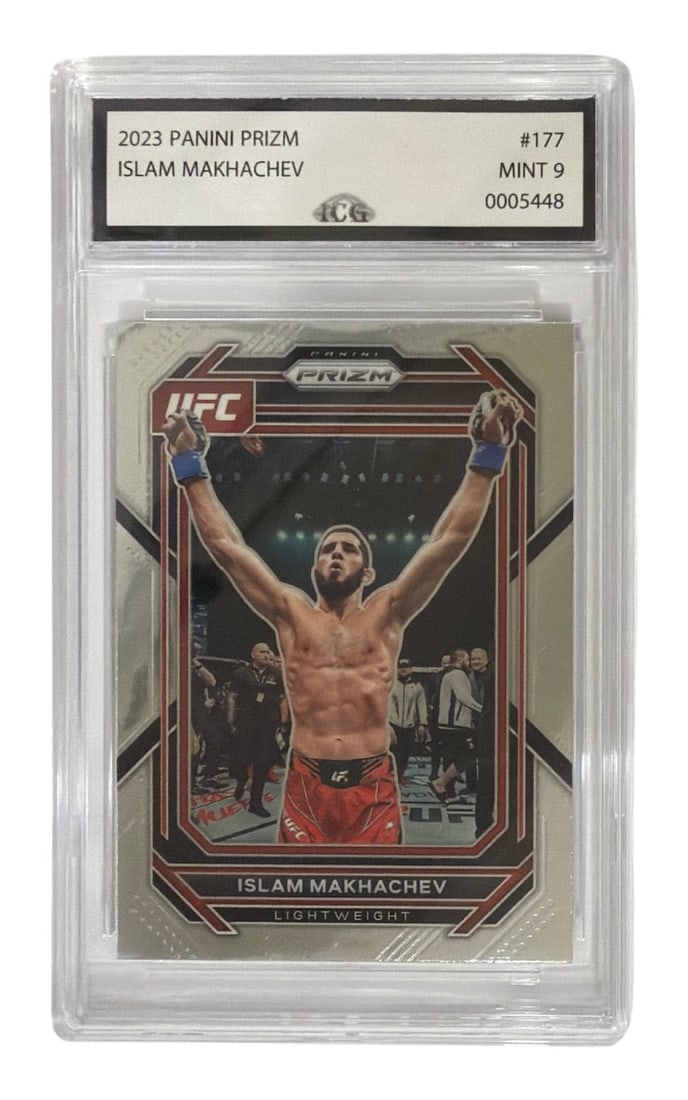 2023 Panini Prizm | Islam Makhachev | No. 177 | Graded 9 (1 of 2)