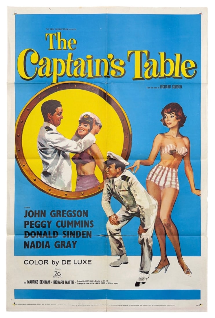 Original 1959 The Captains Table | Movie Poster (1 of 3)