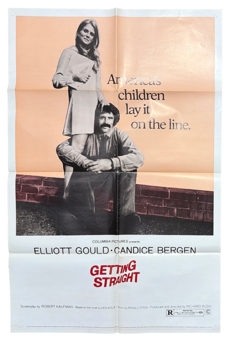 1970 Columbia Pictures Romantic Comedy Getting Straight Poster (1 of 3)