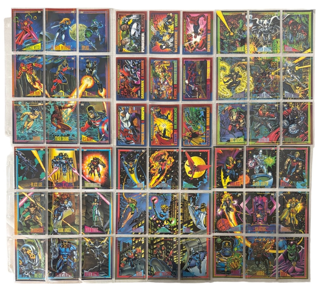 1993 SkyBox Marvel Universe Series 4 Trading Card Collection: AUTHENTICATION HAS NOT BEEN PERFORMED TO GUARANTEE VERIFICATION | All purchases are made at the buyers discretion