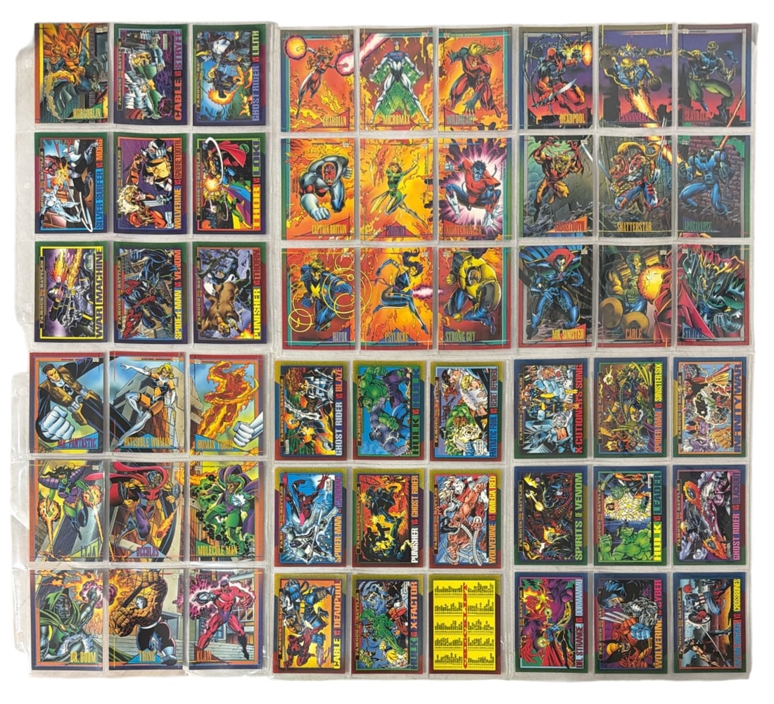 1993 SkyBox Marvel Universe Series 4 Trading Card Collection: AUTHENTICATION HAS NOT BEEN PERFORMED TO GUARANTEE VERIFICATION | All purchases are made at the buyers discretion