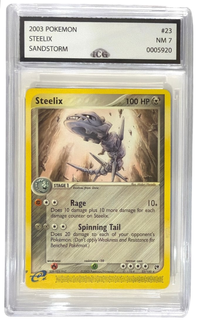 2003 Pokemon EX Sandstorm Set Steelix | No. 23 | Graded 7 (1 of 2)