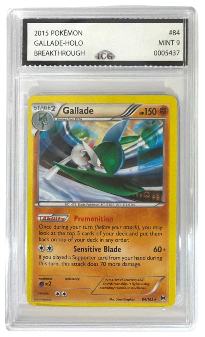 2015 Pokemon Breakthrough Gallade HOLO | No. 84. | Graded 9 (1 of 2)