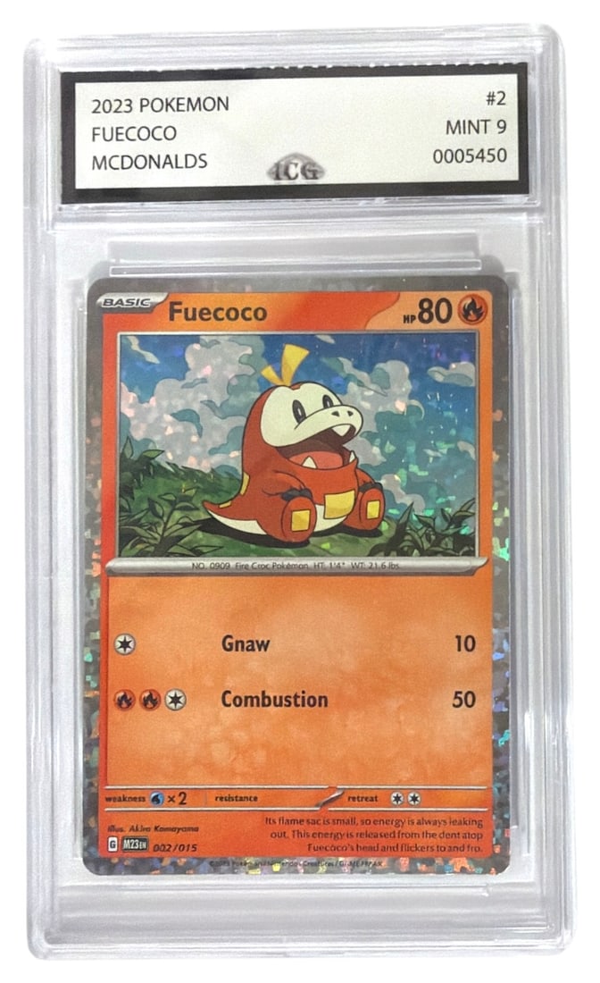 2023 Pokemon McDonalds Fuecoco | No. 2 | Graded 9 (1 of 2)