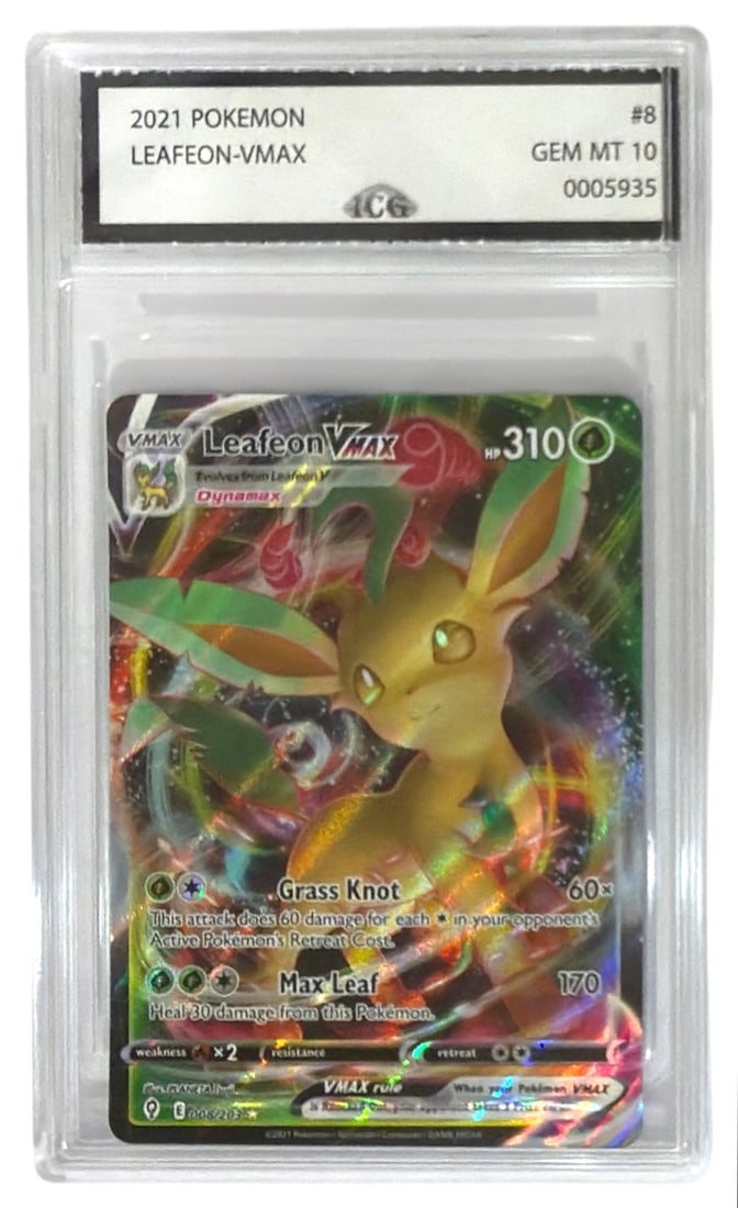2021 Pokemon Leafeon VMAX | No. 8 | Graded 10 (1 of 2)