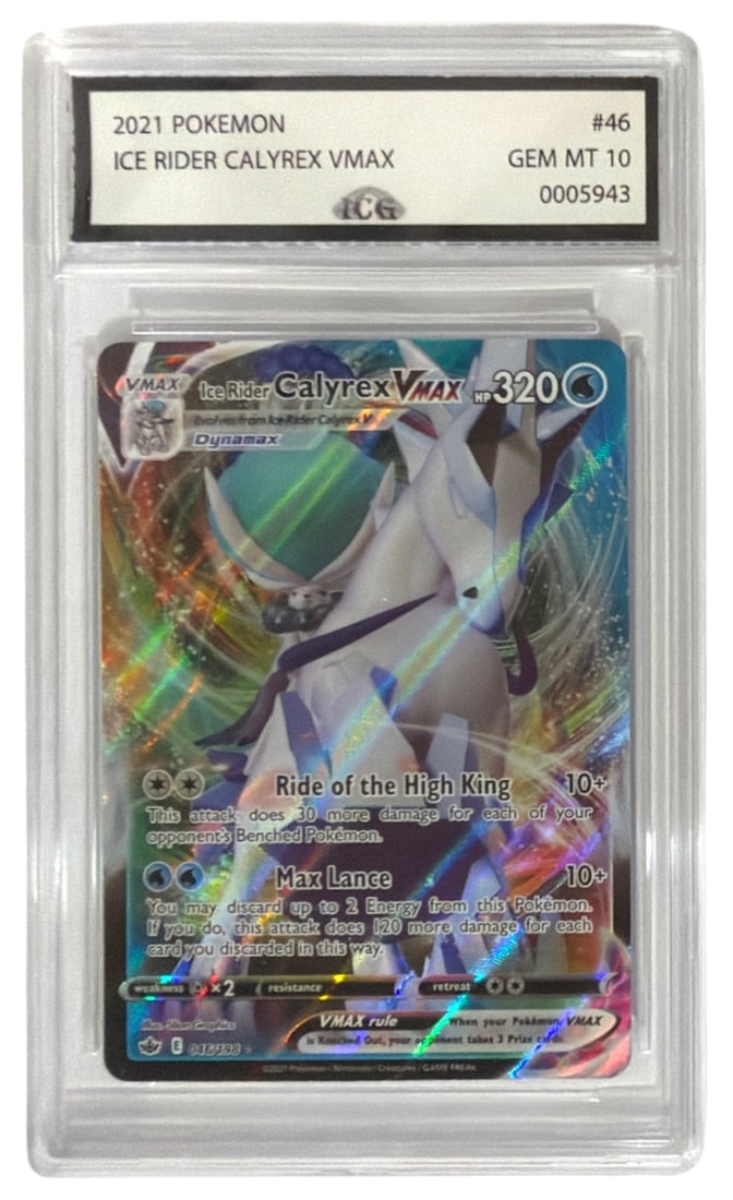 2021 Pokemon Ice Rider Calyrex VMAX | No. 46 | Graded 10 (1 of 2)