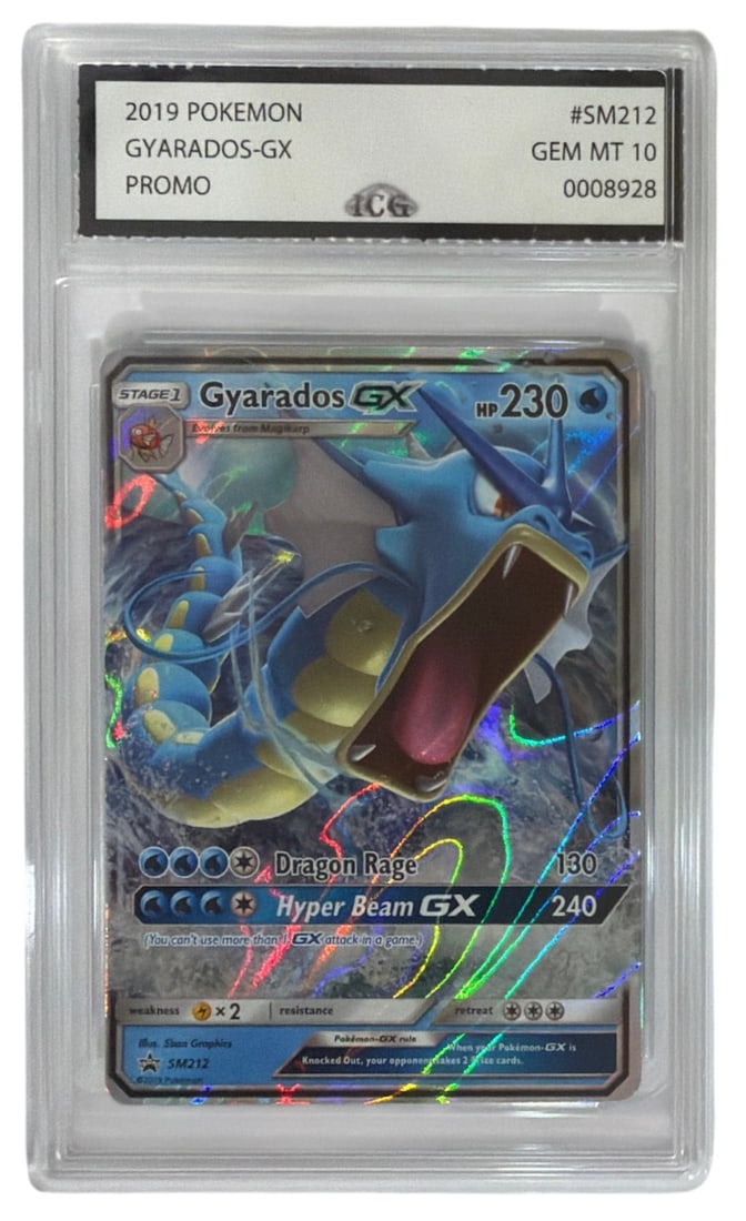 2019 Pokemon PROMO Gyarados GX | No. SM212 | Graded 10: 2019 Pokemon PROMO Gyarados GX | No. SM212 | Graded 10