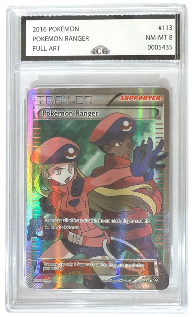 2016 Pokemon FULL ART Pokemon Ranger | No. 113 | Graded 8 (1 of 2)