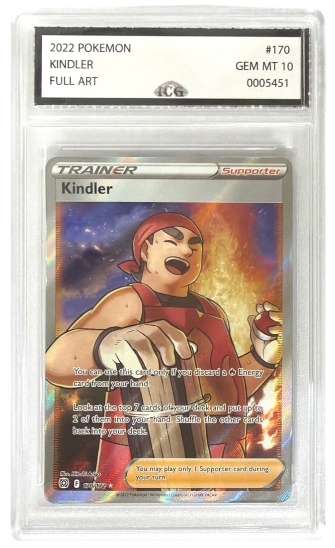 2022 Pokemon FULL ART Kindler | No. 170 | Graded 10: 2022 Pokemon FULL ART Kindler | No. 170 | Graded 10