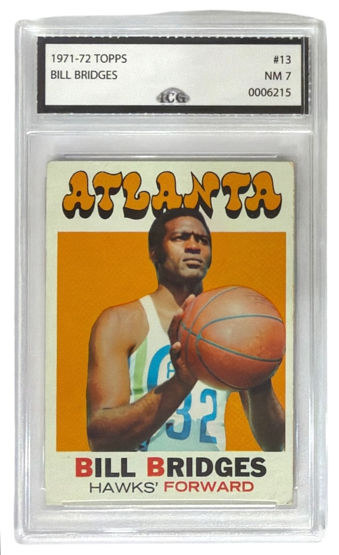 1971 to 72 Topps Bill Bridges | No. 13 | Graded 7 (1 of 2)