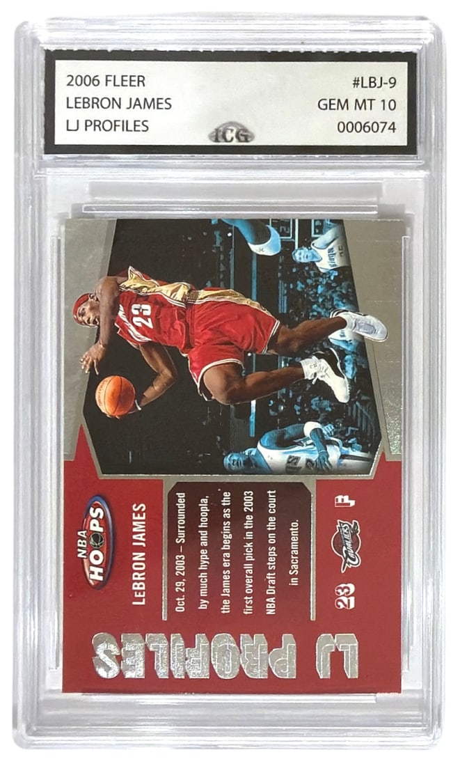 2023 Fleer LJ Profiles Lebron James | No. LBJ 9 | Graded 10 (1 of 2)