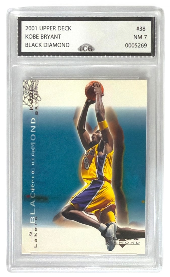 2001 Upper Deck Black Diamond Kobe Bryant | No. 38 | Graded 7 (1 of 2)