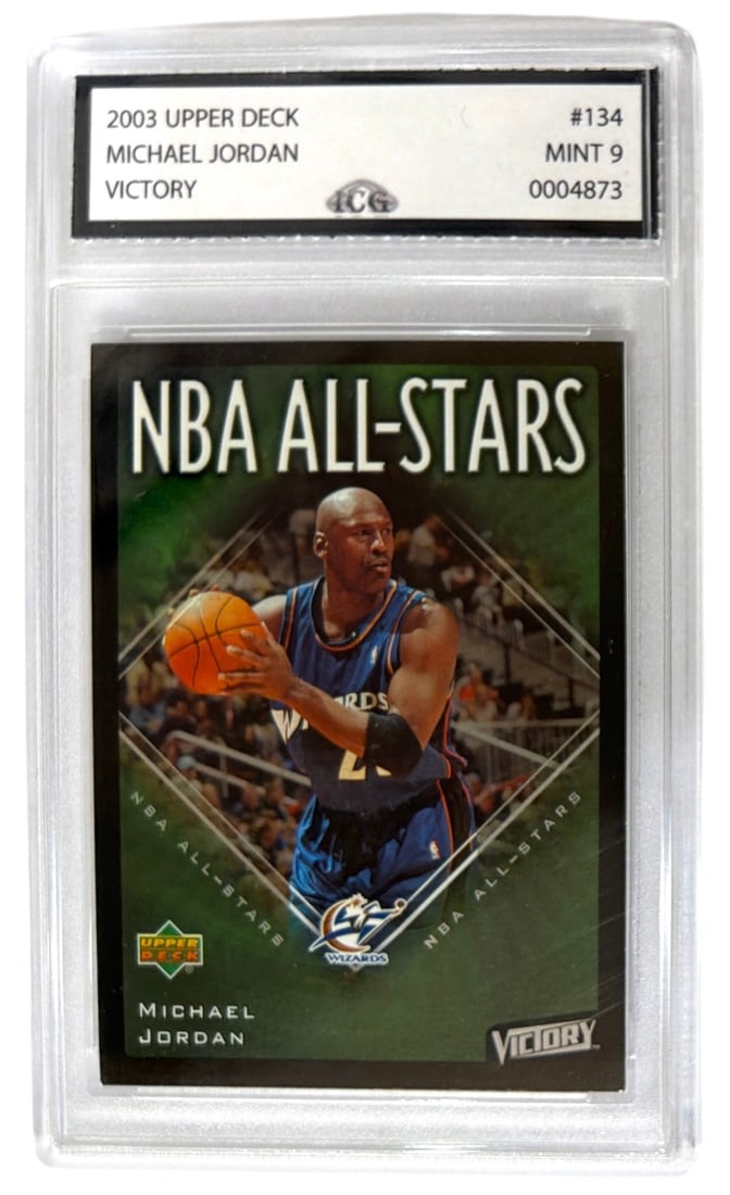 2003 Upper Deck Victory Michael Jordan | No. 134 | Graded 9: 2003 Upper Deck Victory Michael Jordan | No. 134 | Graded 9