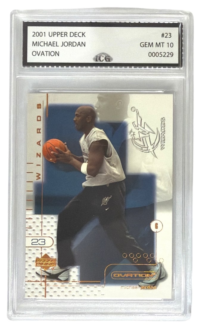 2001 Upper Deck Ovation Michael Jordan | No. 23 | Graded 10 (1 of 2)