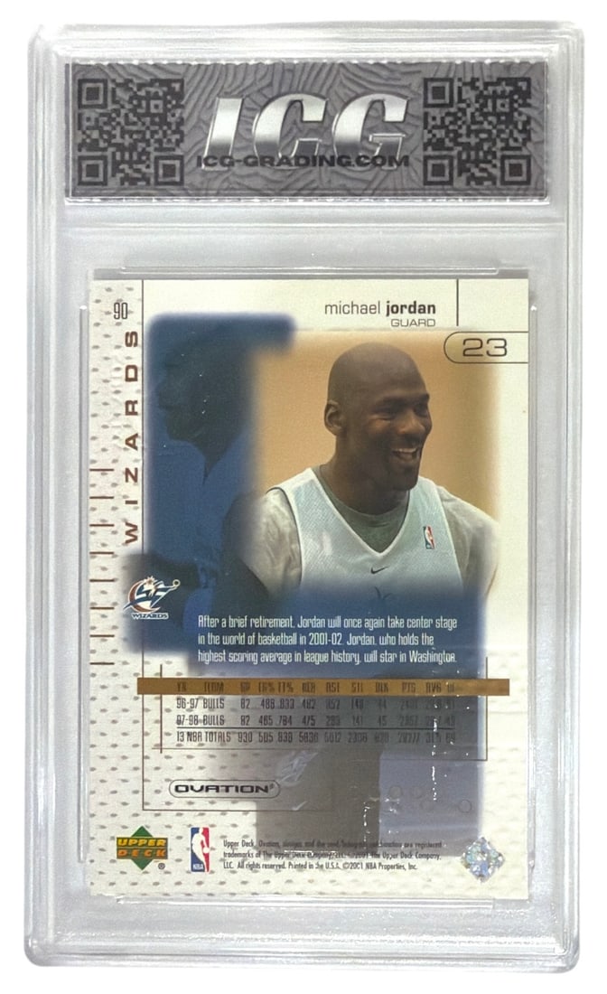 2001 Upper Deck Ovation Michael Jordan | No. 23 | Graded 10 - 2