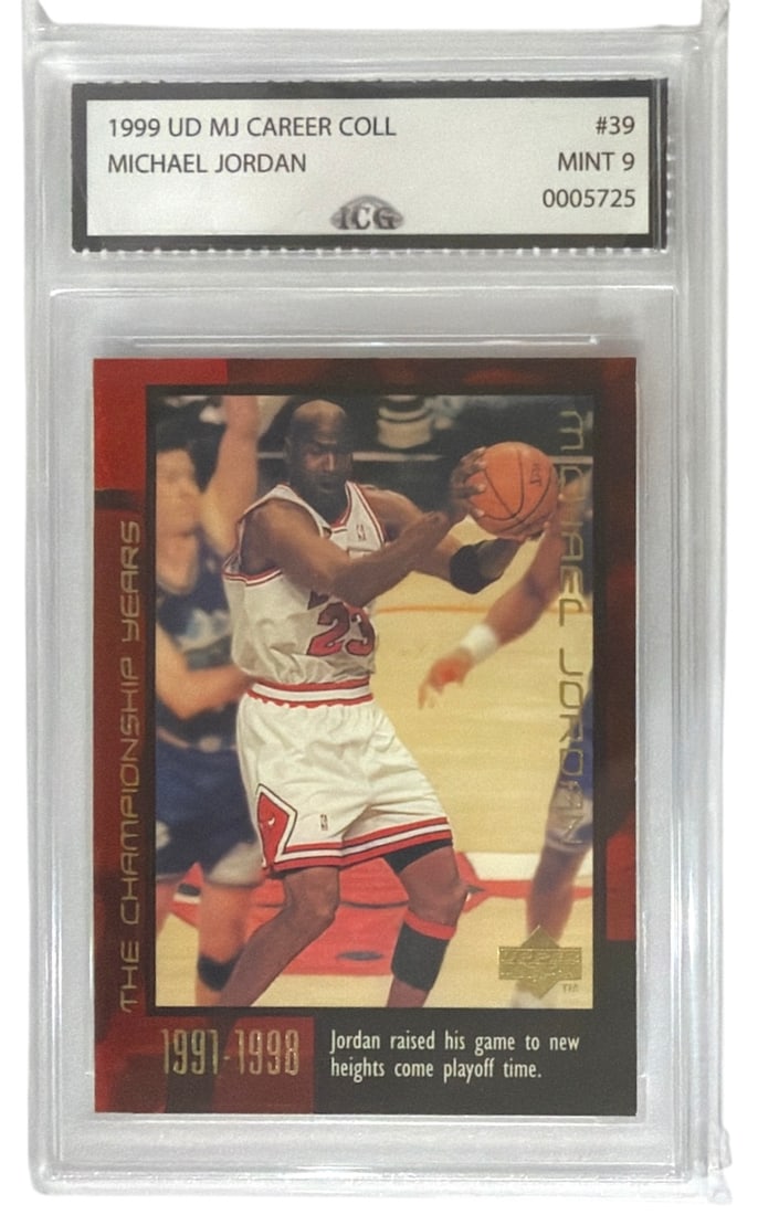 1999 Upper Deck MJ Career Coll. Michael Jordan | No. 39 | Graded 10: 1999 Upper Deck MJ Career Coll. Michael Jordan | No. 39 | Graded 10