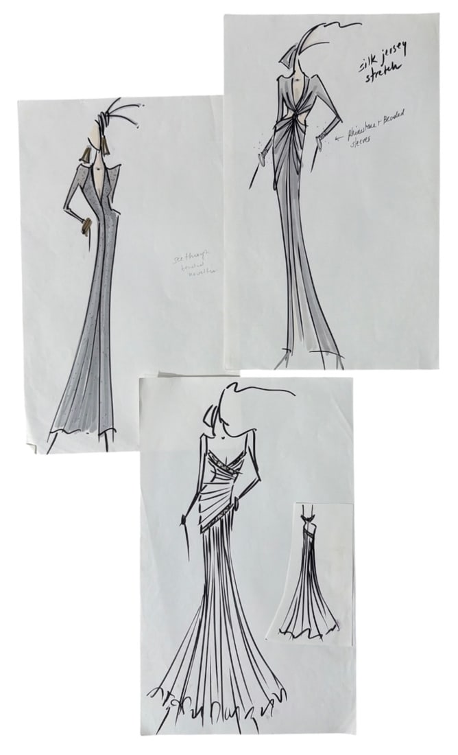 Fashion Concept Design Collection | Handrawen: AUTHENTICATION HAS NOT BEEN PERFORMED TO GUARANTEE VERIFICATION | All purchases are made at the buyers discretion