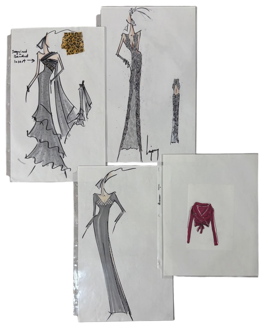 Fashion Concept Design Collection | Handrawen: AUTHENTICATION HAS NOT BEEN PERFORMED TO GUARANTEE VERIFICATION | All purchases are made at the buyers discretion