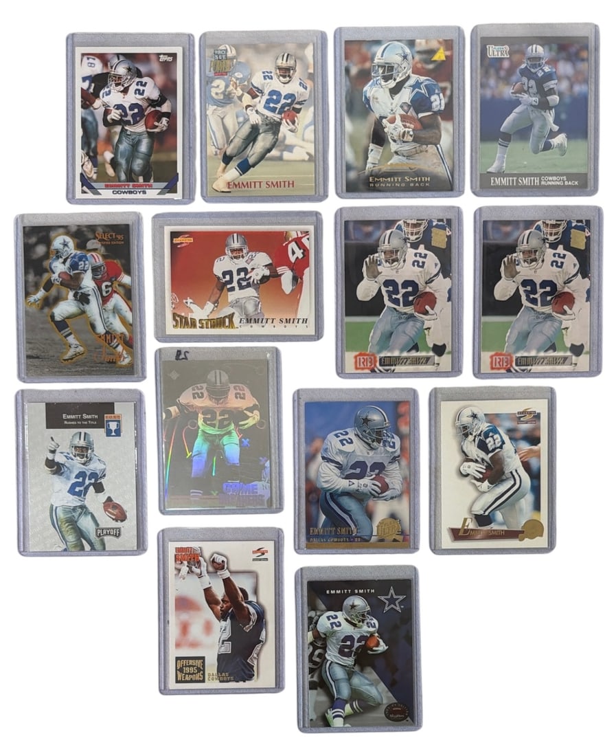 Emmitt Smith Football Trading Card Collection